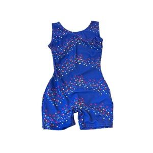 ☃️Danskin Blue leotard with star design